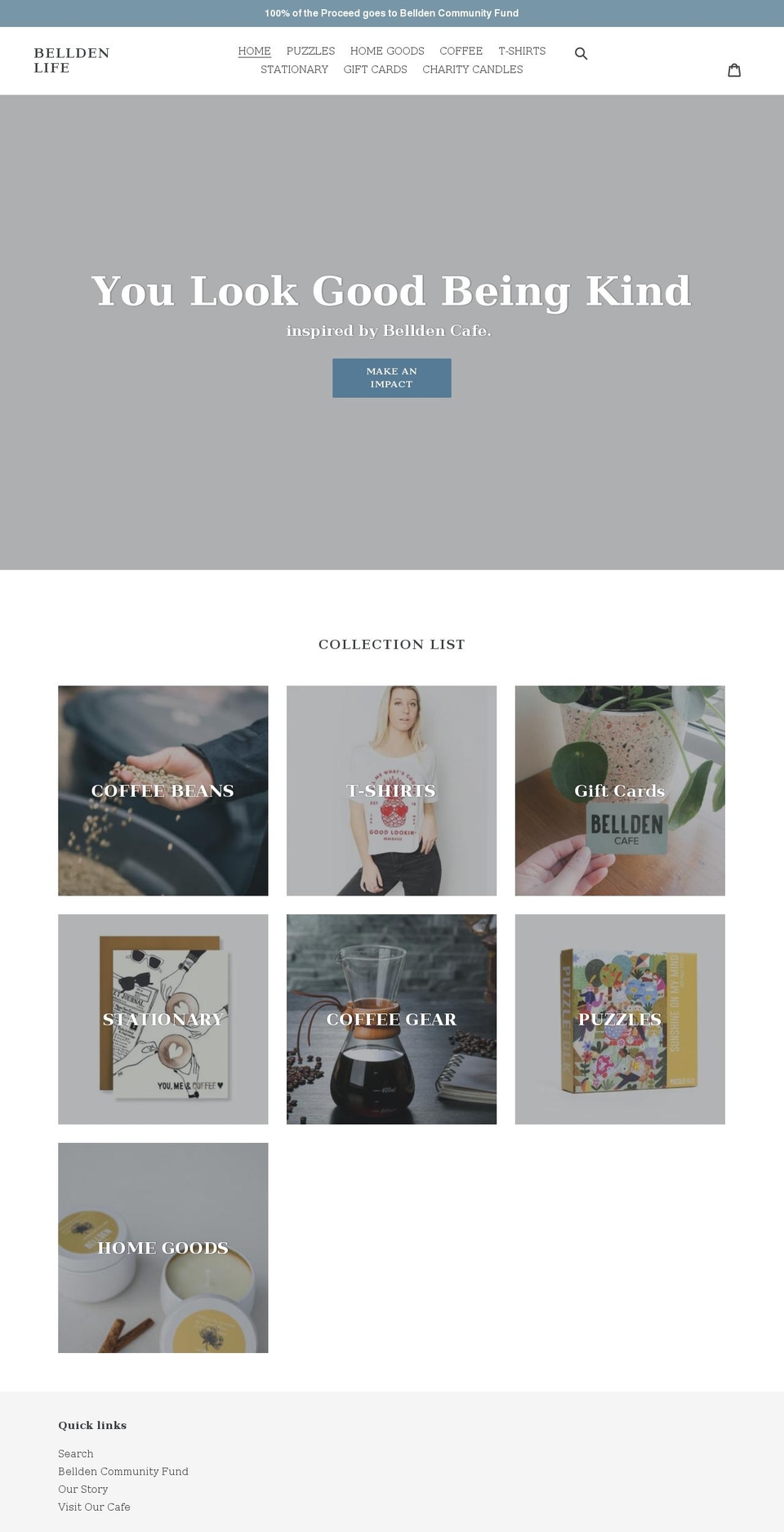 belldenlife.com shopify website screenshot