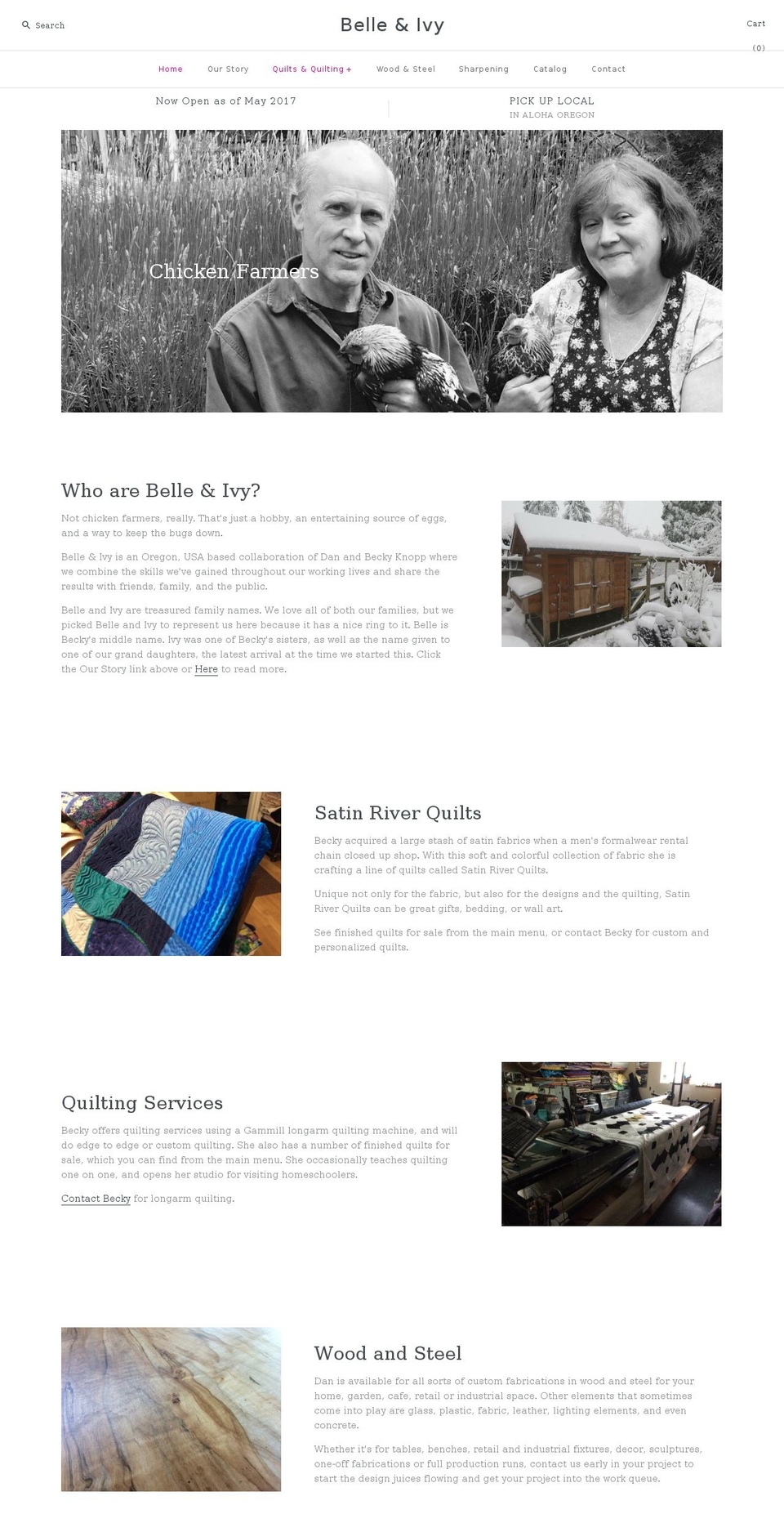 belleandivy.net shopify website screenshot