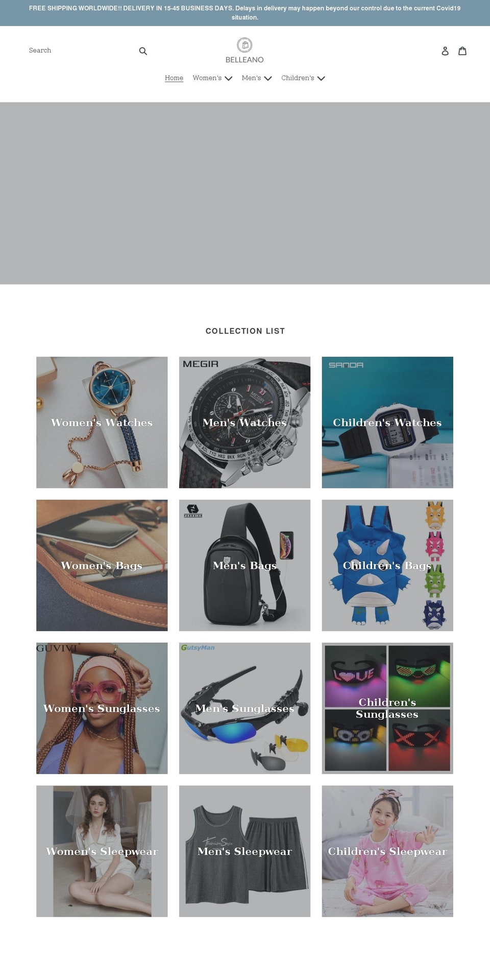 belleano.com shopify website screenshot