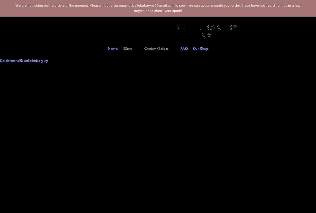 bellebakeryny.com shopify website screenshot
