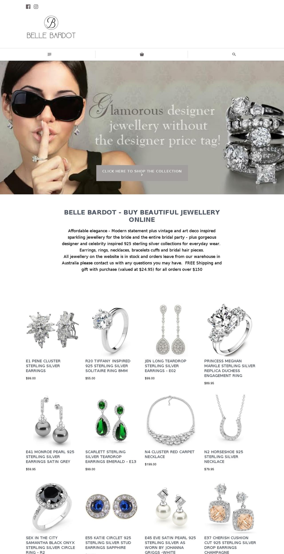 bellebardot.com — Shopify storefront screenshot