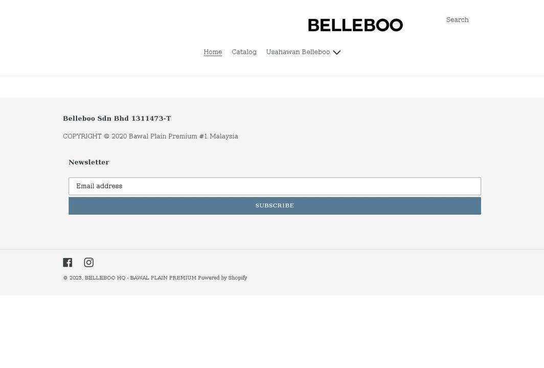 belleboo.com shopify website screenshot