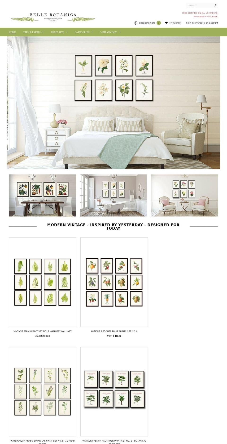 bellebotanica.com shopify website screenshot