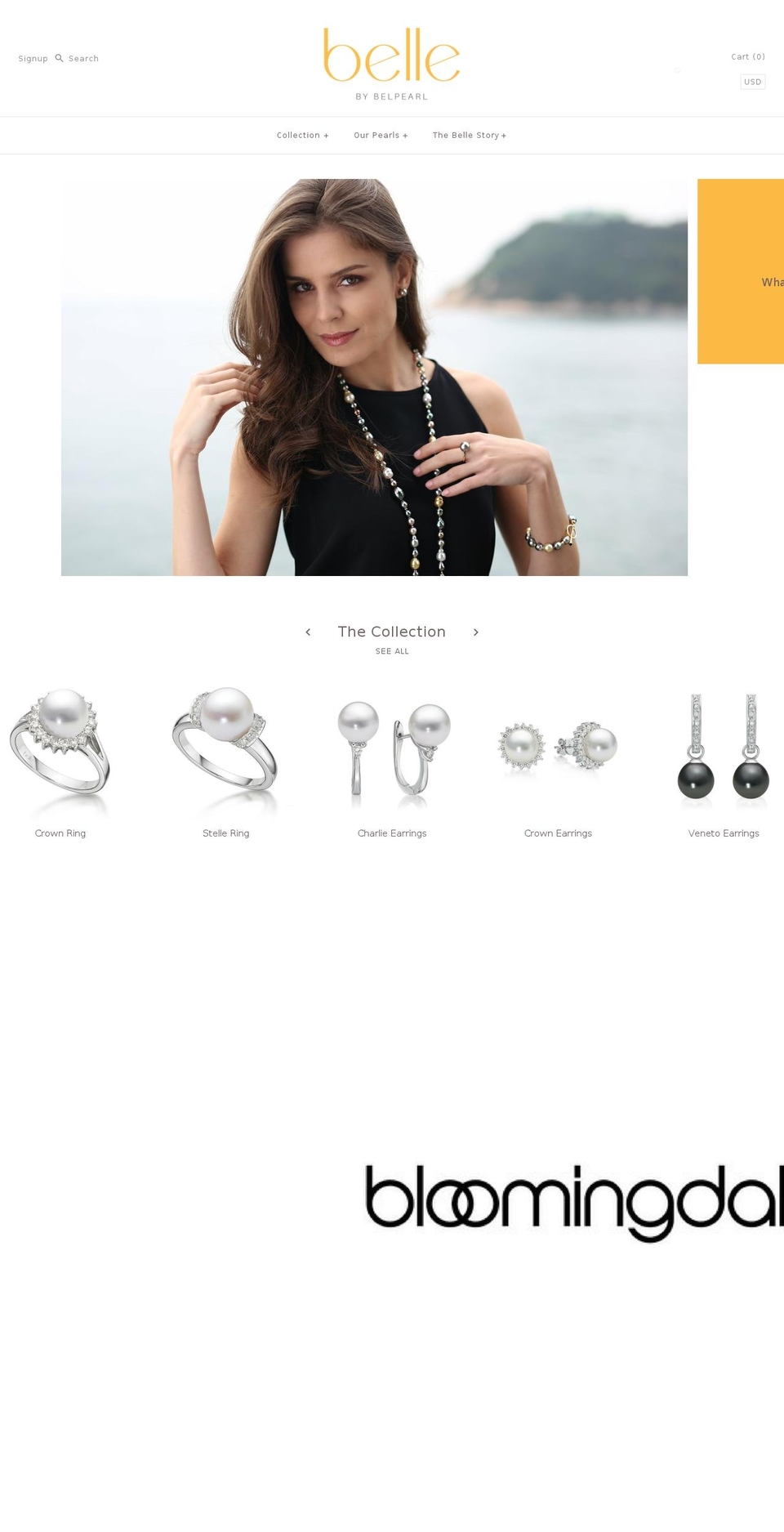 bellebybelpearl.com — Shopify storefront screenshot