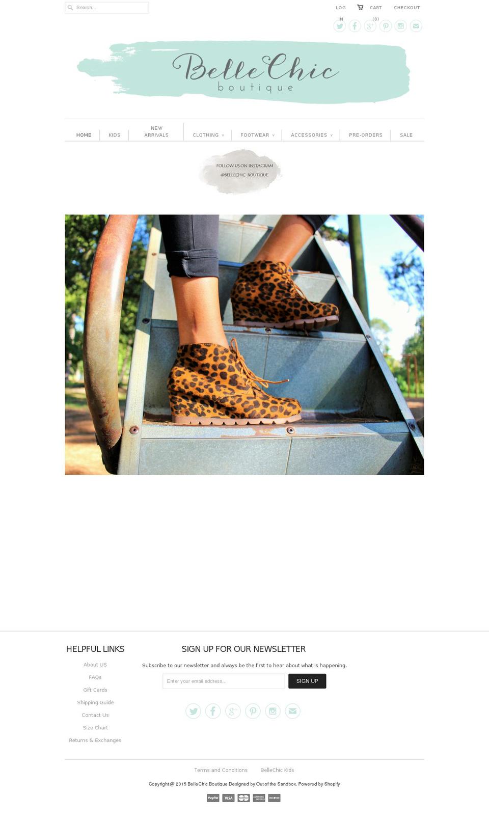 bellechic-boutique.com shopify website screenshot