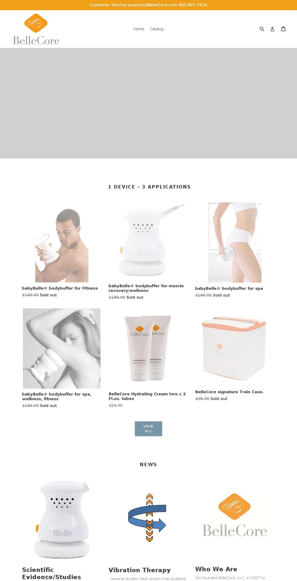 bellecore.com shopify website screenshot