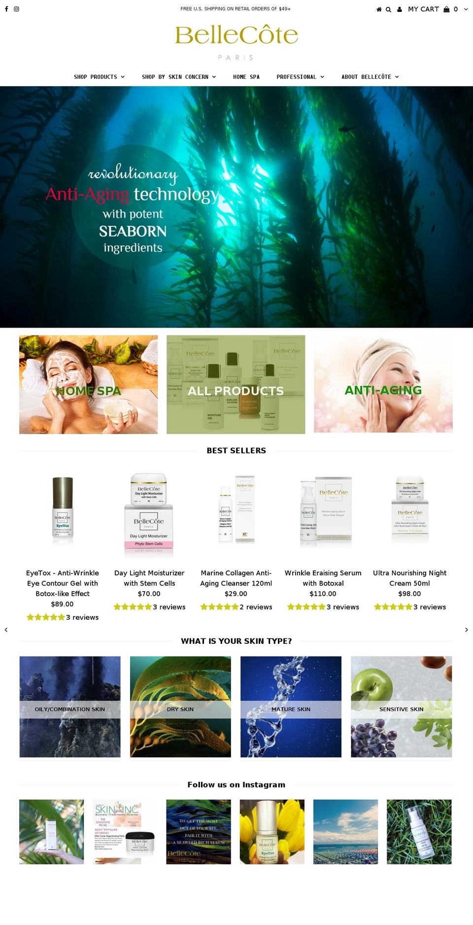 bellecoteparis.com shopify website screenshot