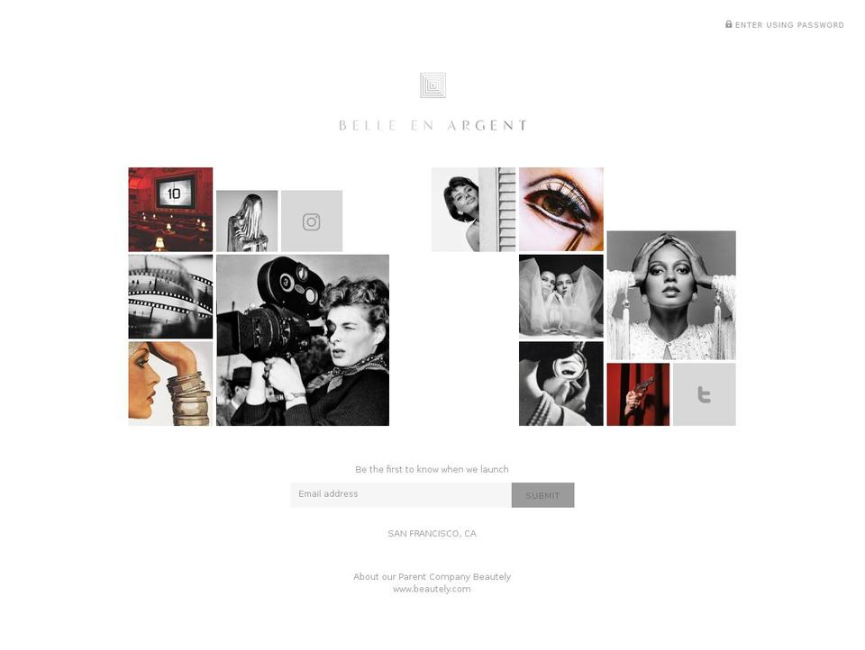 belleenargent.com — Shopify storefront screenshot