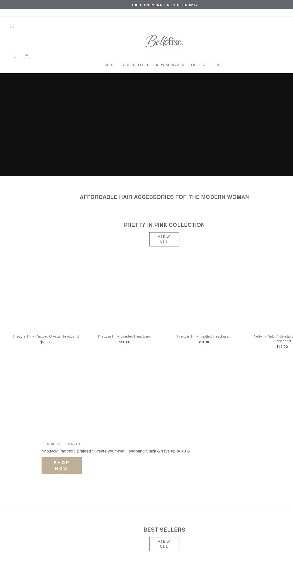bellefixe.com shopify website screenshot