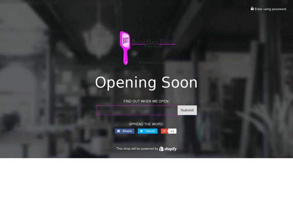 bellehairtouch.com — Shopify storefront screenshot