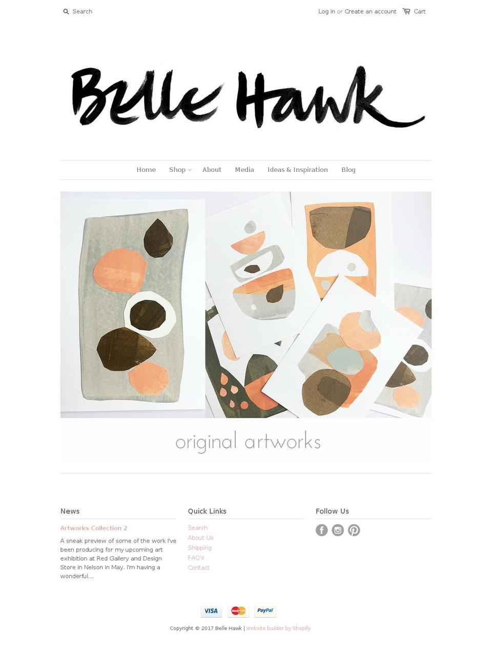 bellehawk.com shopify website screenshot