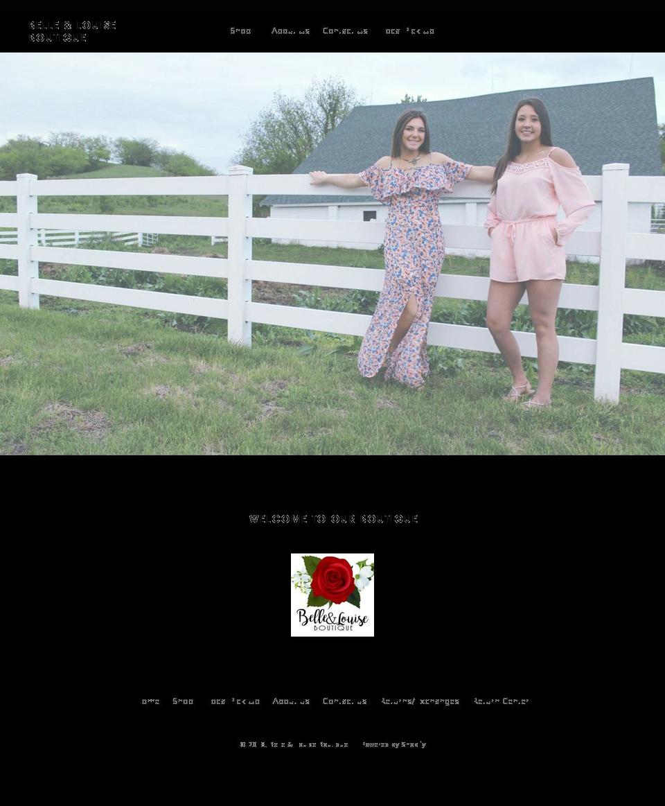 bellelouiseboutique.com shopify website screenshot