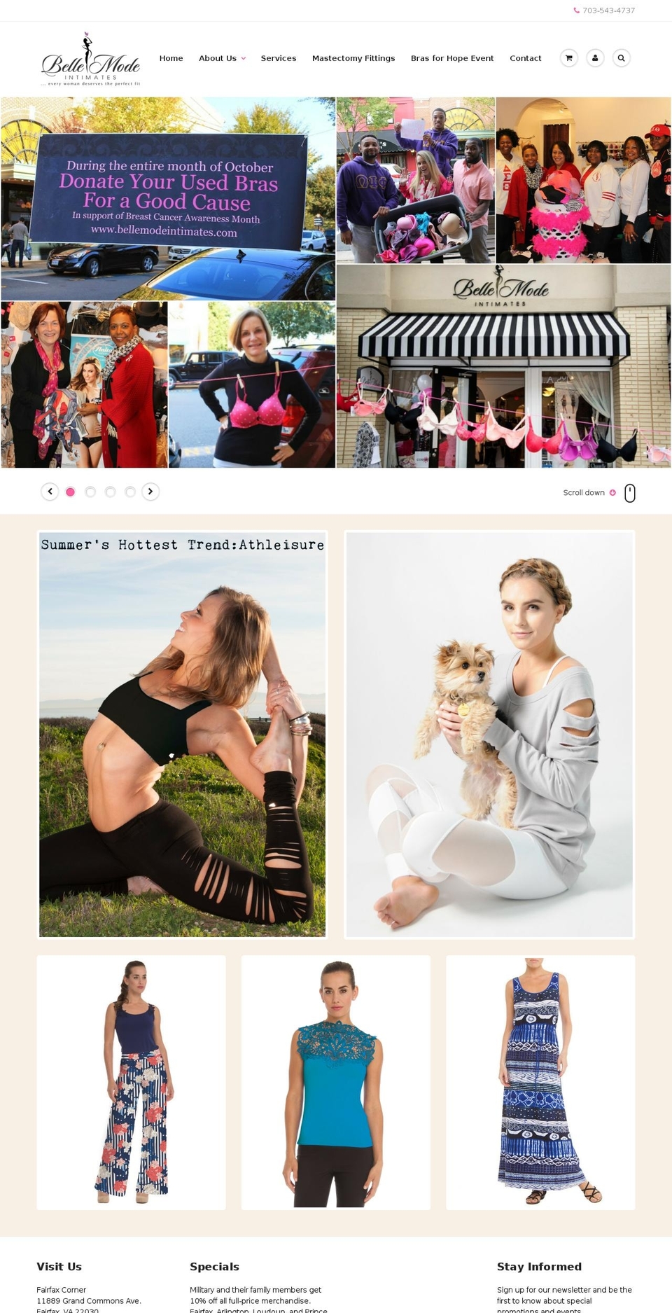 bellemodeintimates.com shopify website screenshot