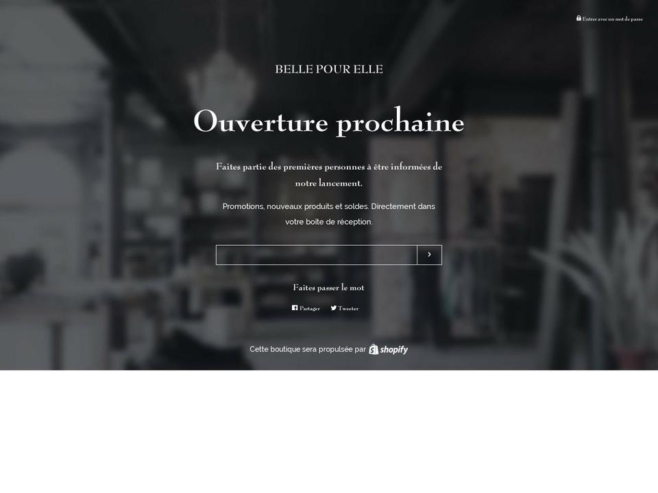 bellepourelle.com — Shopify storefront screenshot