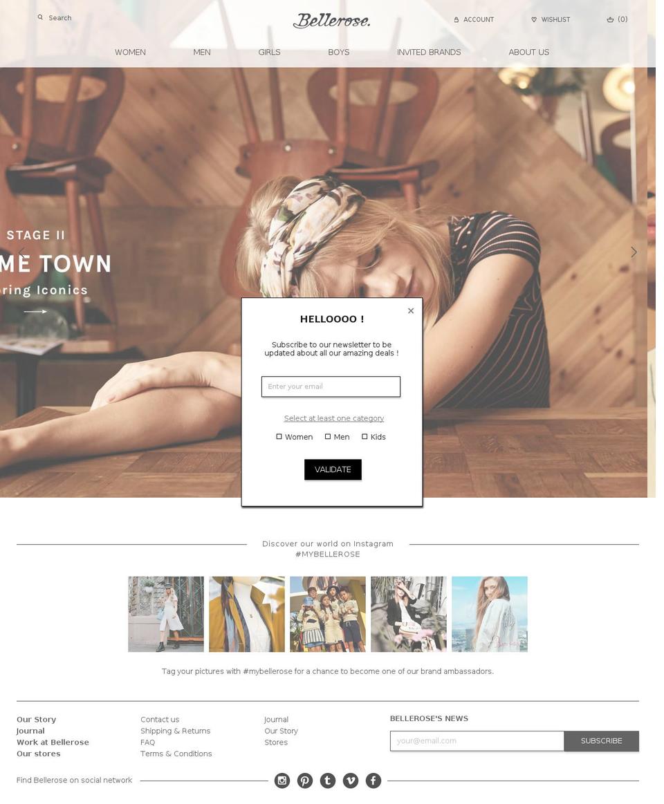 belle Shopify theme site example bellerose.be