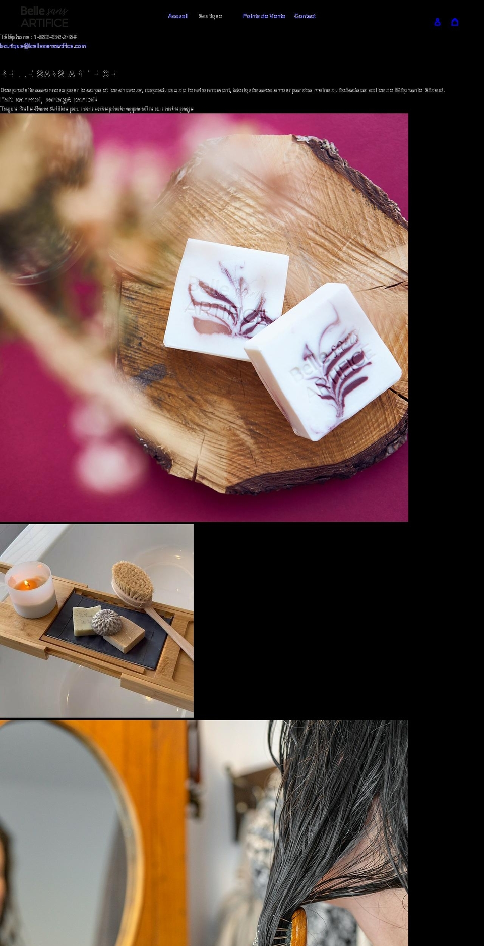 bellesansartifice.com shopify website screenshot