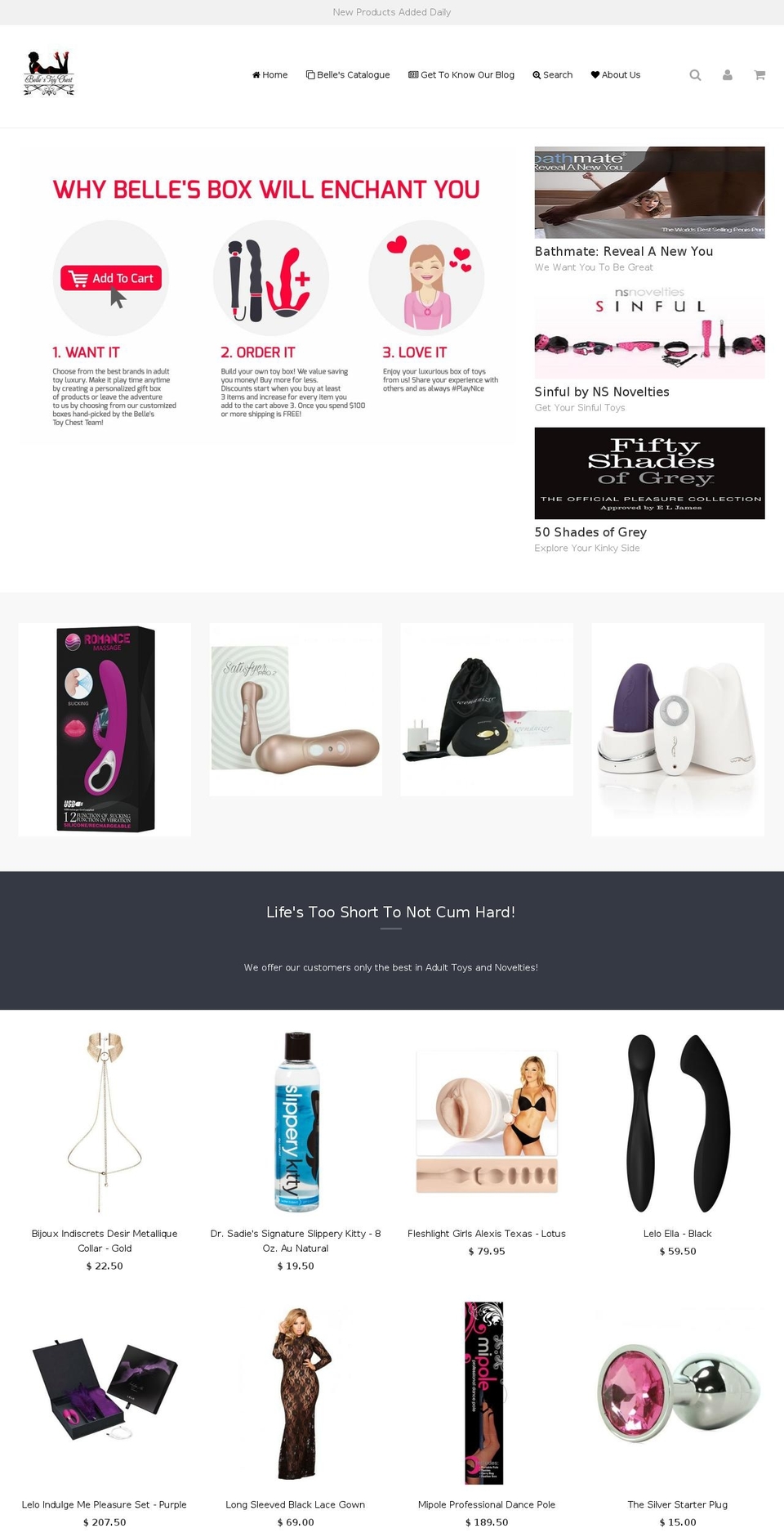 bellesboxes.com shopify website screenshot
