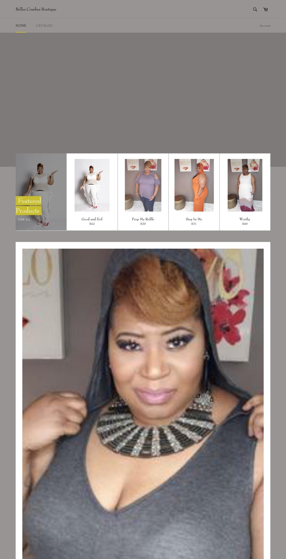 bellescourbesboutique.com — Shopify storefront screenshot