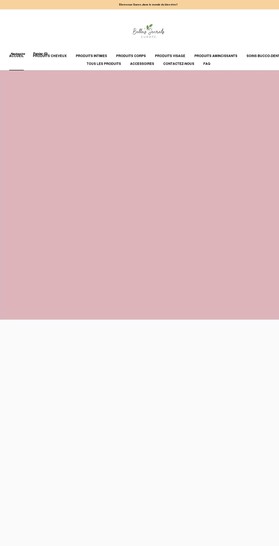 bellesecretseurope.com shopify website screenshot