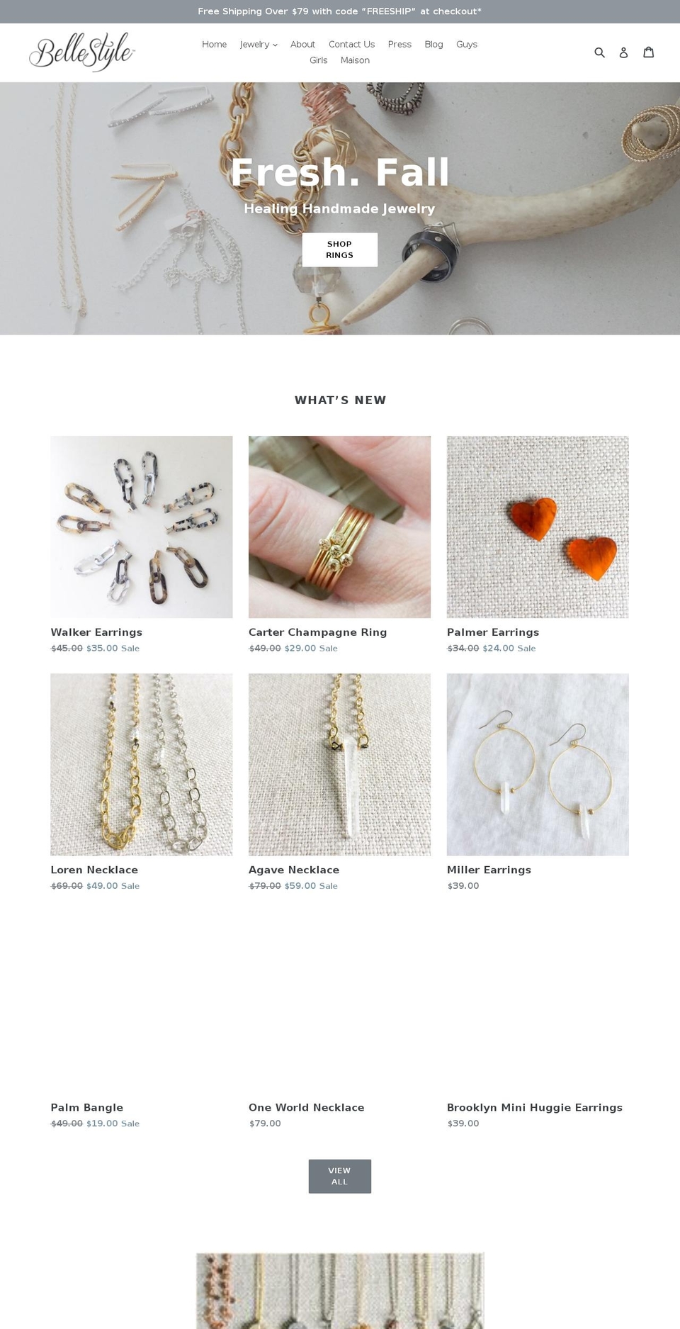 bellestyle.com shopify website screenshot
