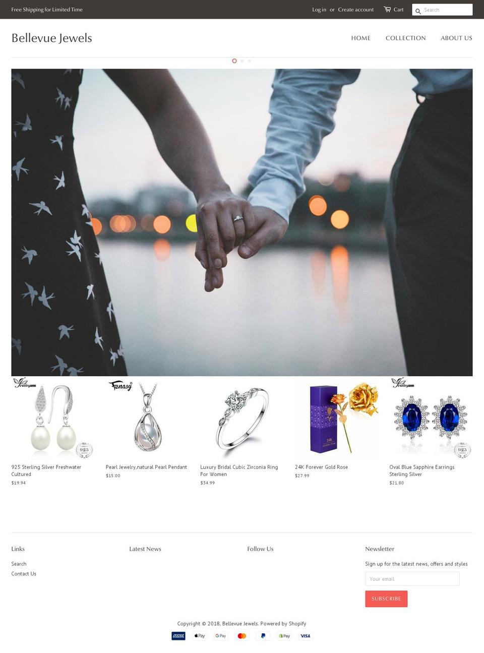 bellevuejewels.com — Shopify storefront screenshot