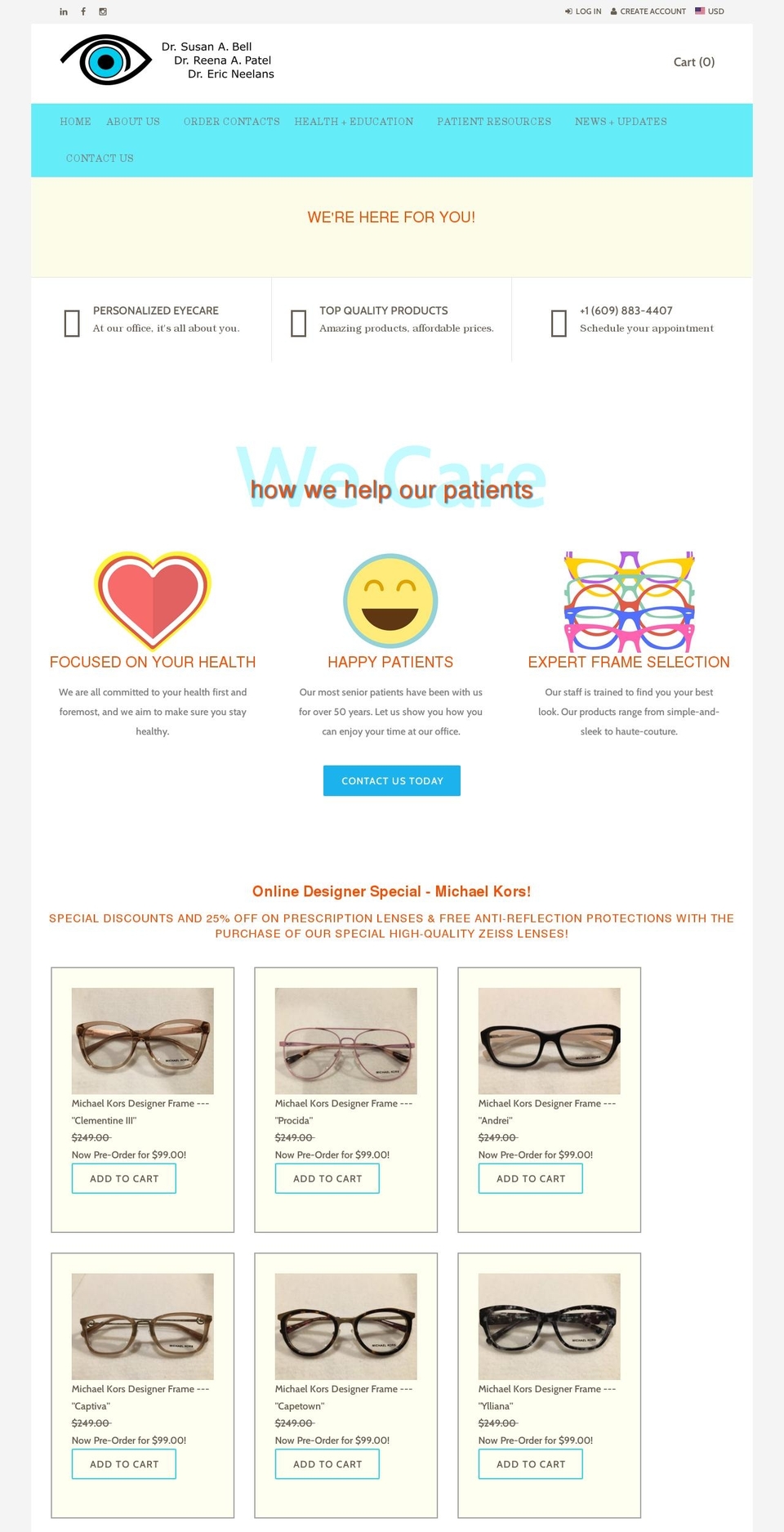 belleyes.com shopify website screenshot
