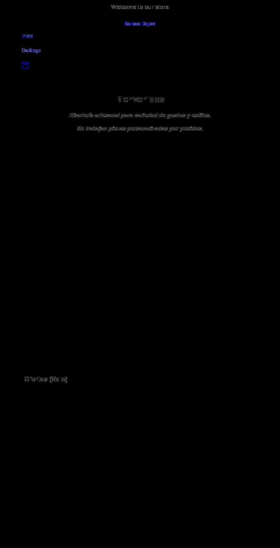 bellezadajovi.com shopify website screenshot