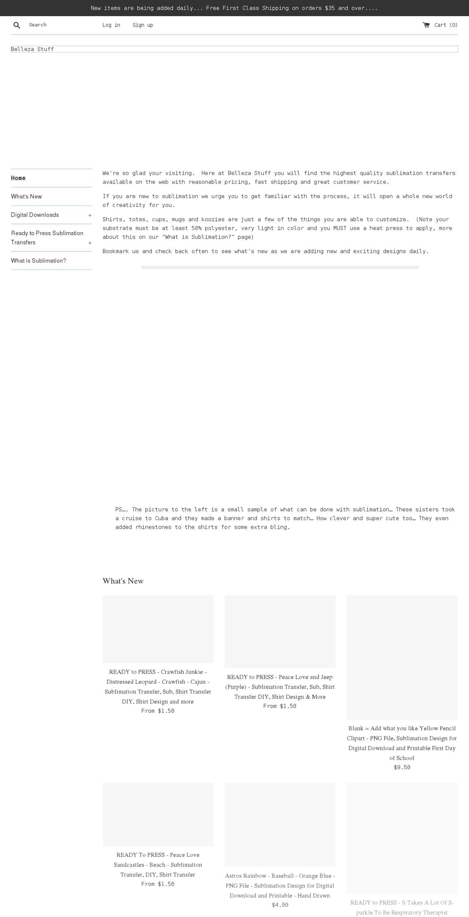 bellezastuff.com shopify website screenshot