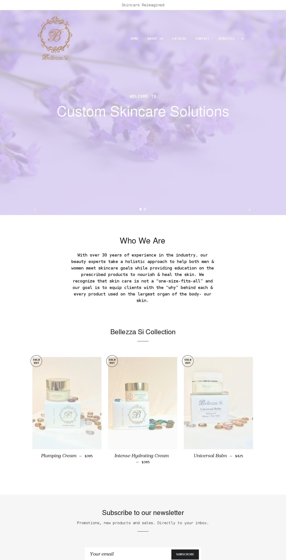 bellezzasi.com shopify website screenshot