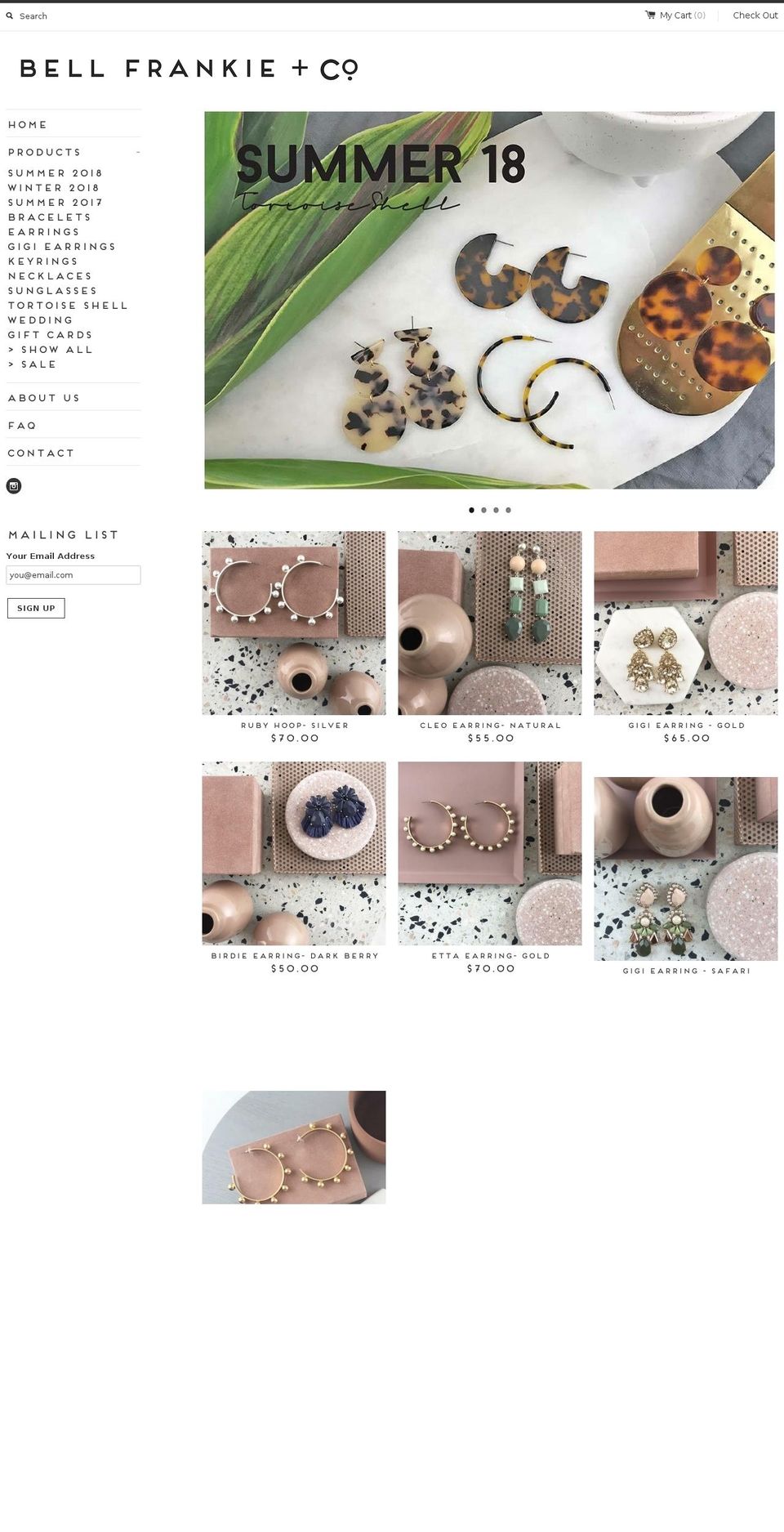 bellfrankie.com shopify website screenshot