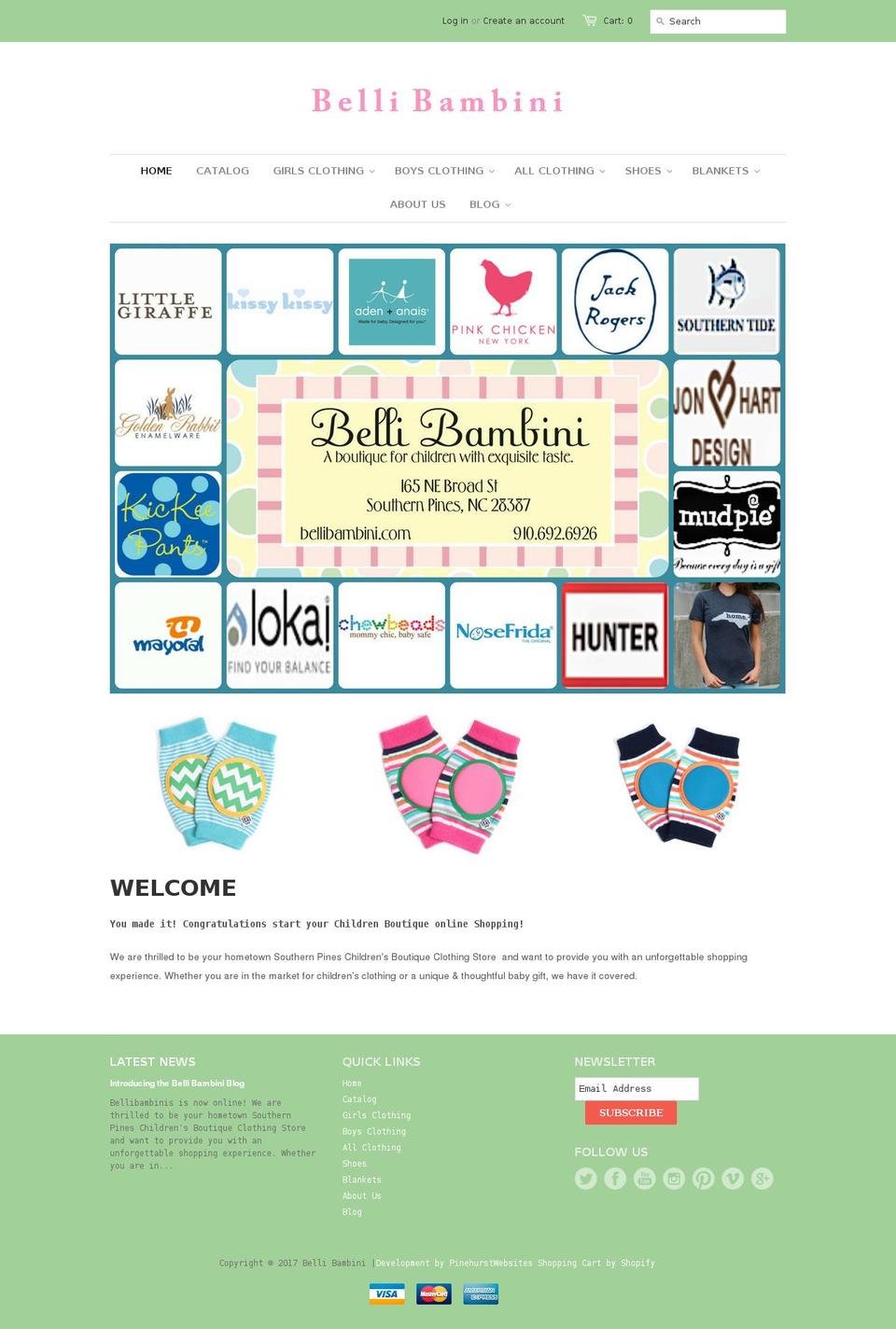 bellibambinis.com shopify website screenshot