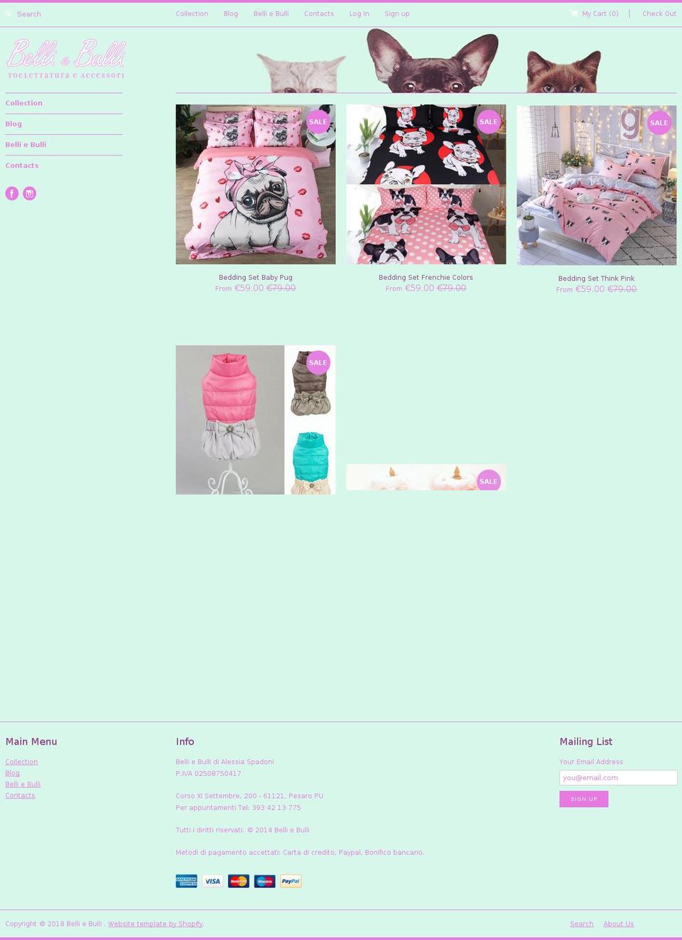 belliebulli.com shopify website screenshot