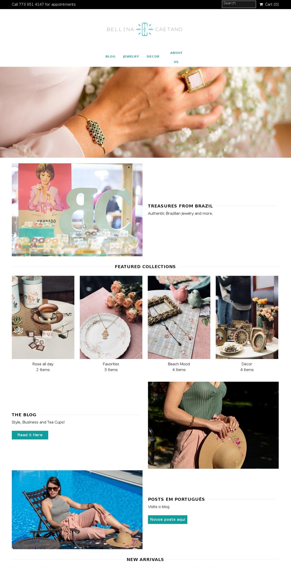 bellinacaetano.com — Shopify storefront screenshot
