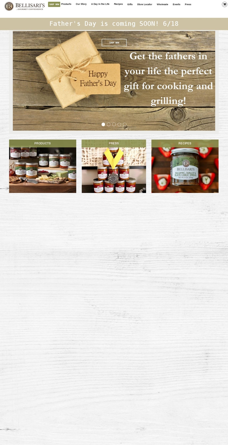 bellisaris.com shopify website screenshot