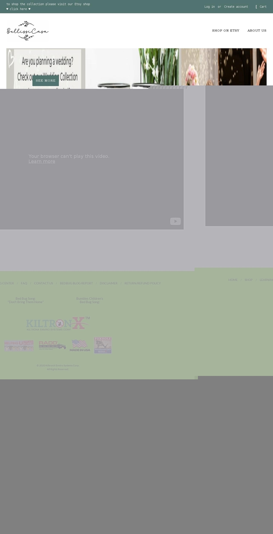 bellissicasa.com shopify website screenshot