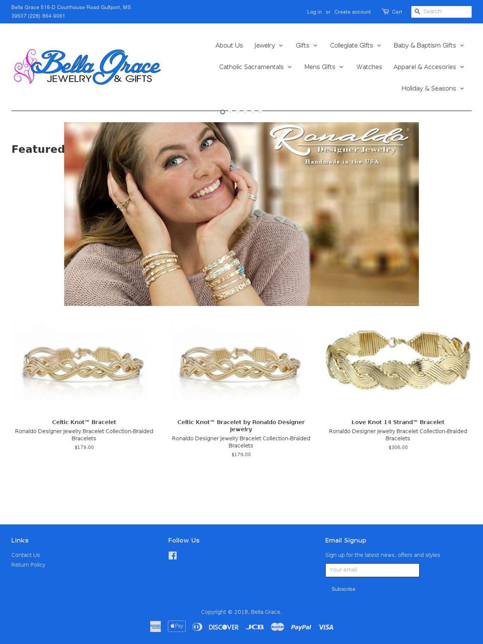 belllagracestore.com — Shopify storefront screenshot