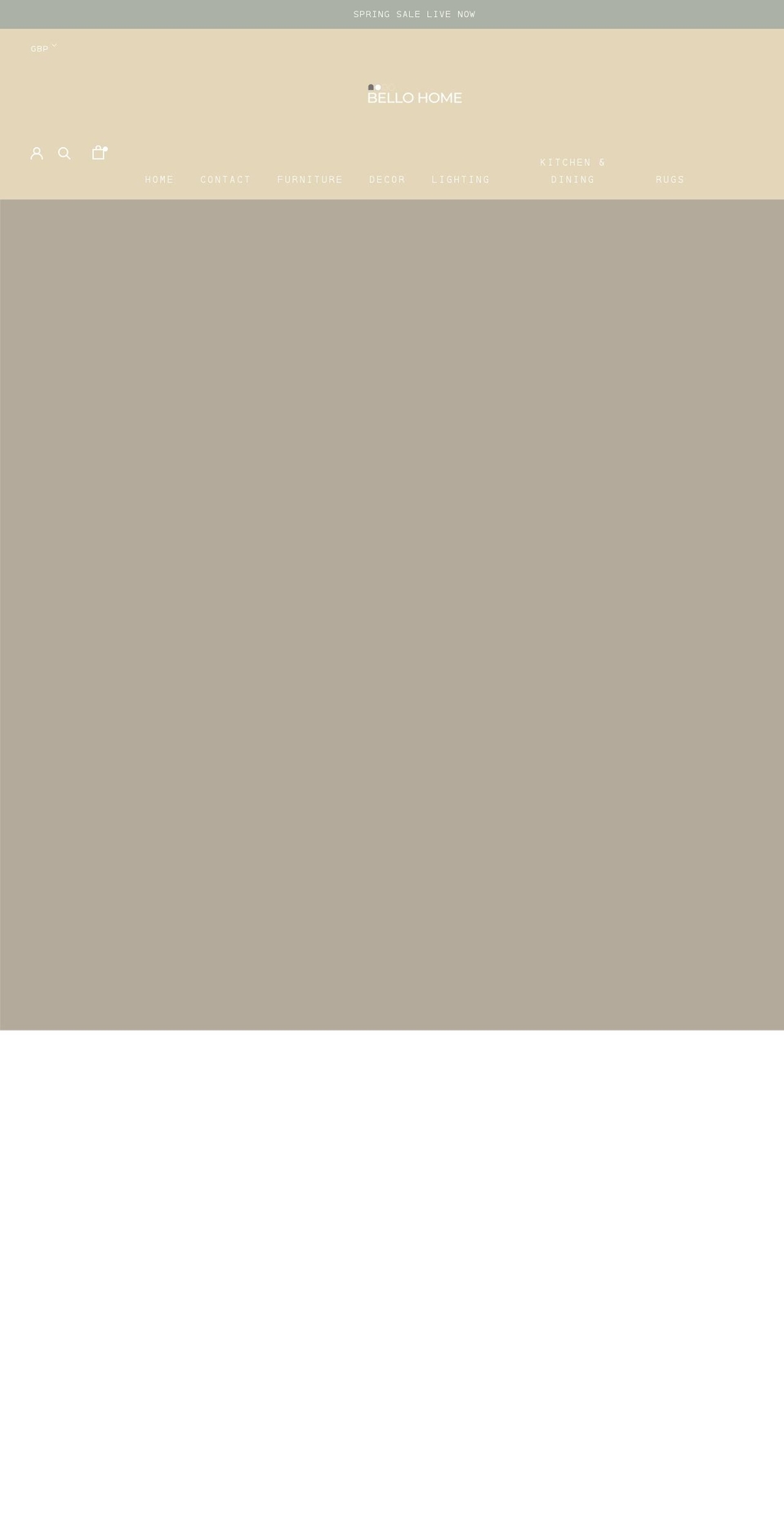 bello-home.com shopify website screenshot