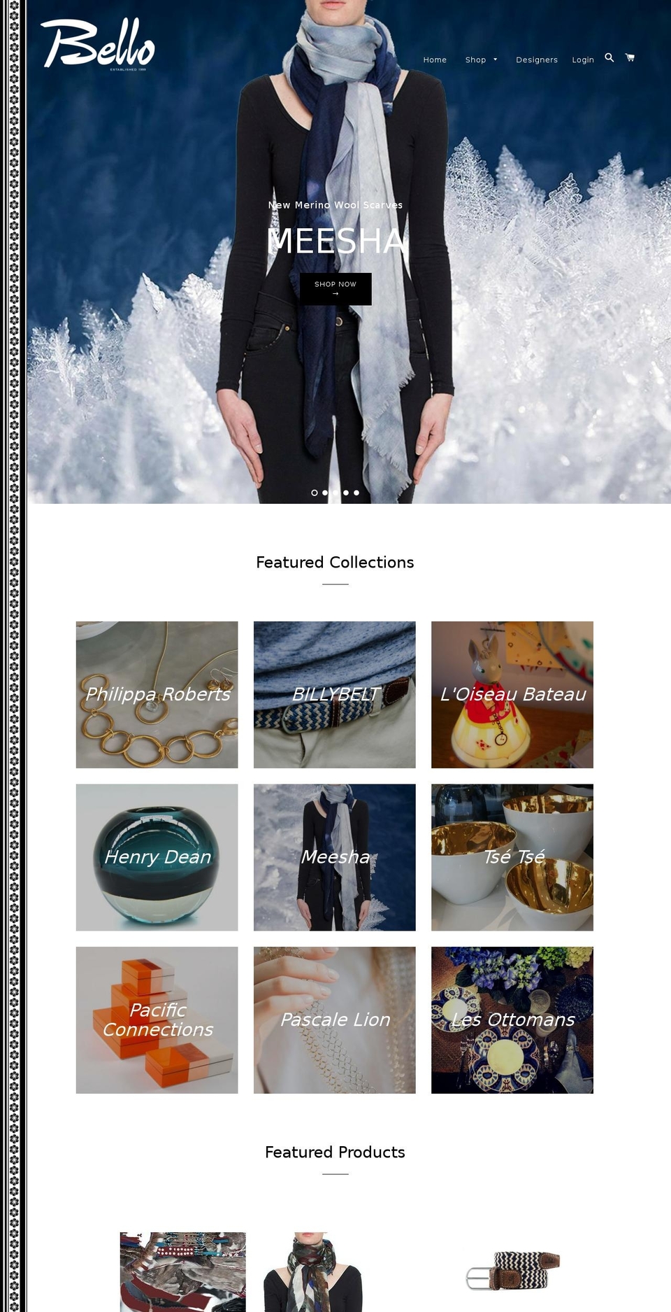 bello.co.nz shopify website screenshot