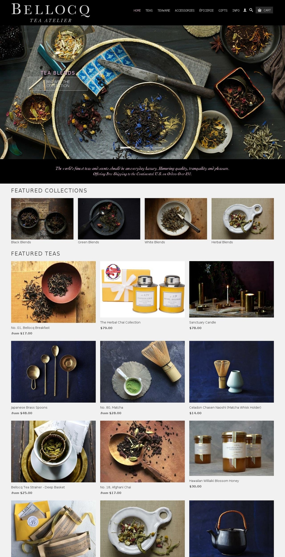 Customized Retina Theme - 2015 Shopify theme site example bellocq.us