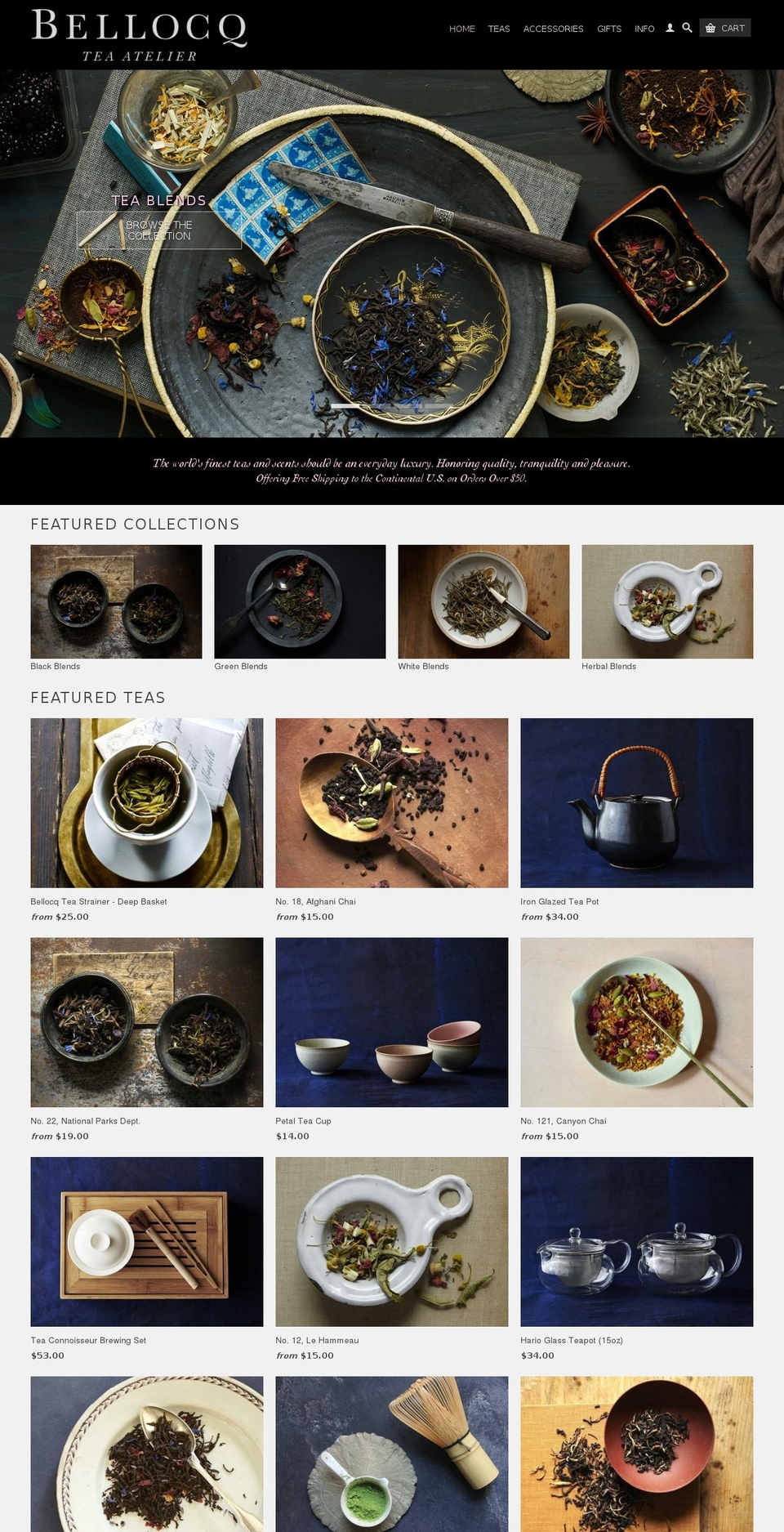 Customized Retina Theme - 2015 Shopify theme site example bellocqcafe.com