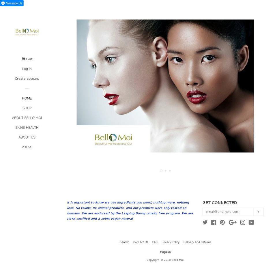bellomoi.net shopify website screenshot