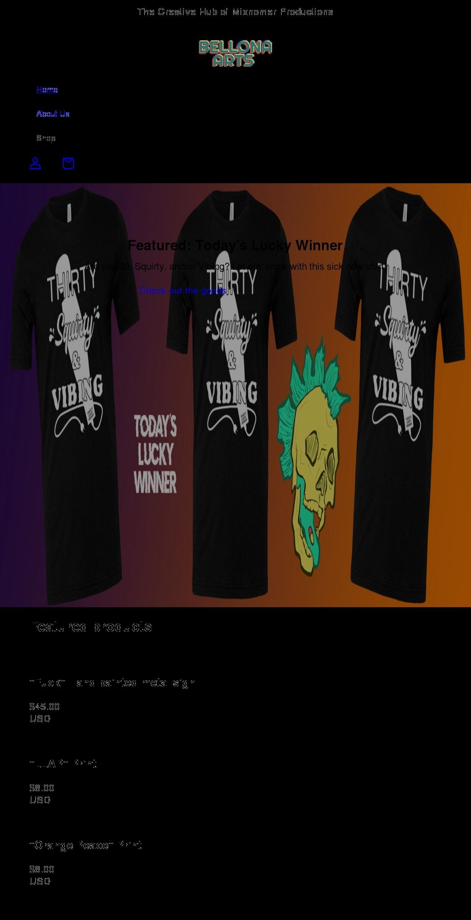 bellonaarts.com shopify website screenshot