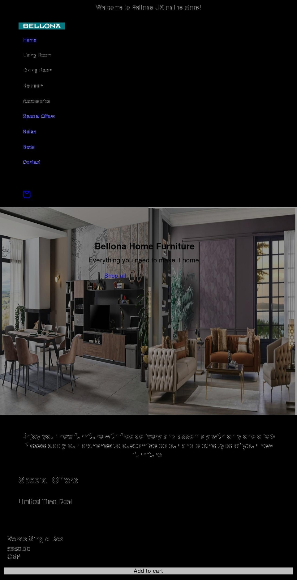bellonauk.com shopify website screenshot