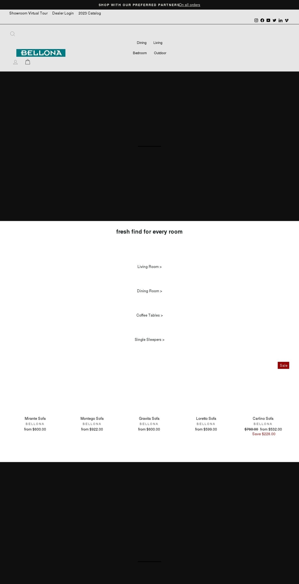 bellonausa.com shopify website screenshot