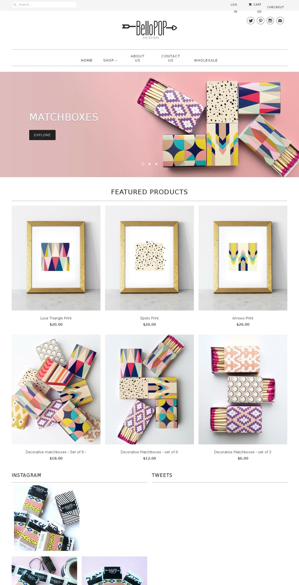 bellopop.com shopify website screenshot
