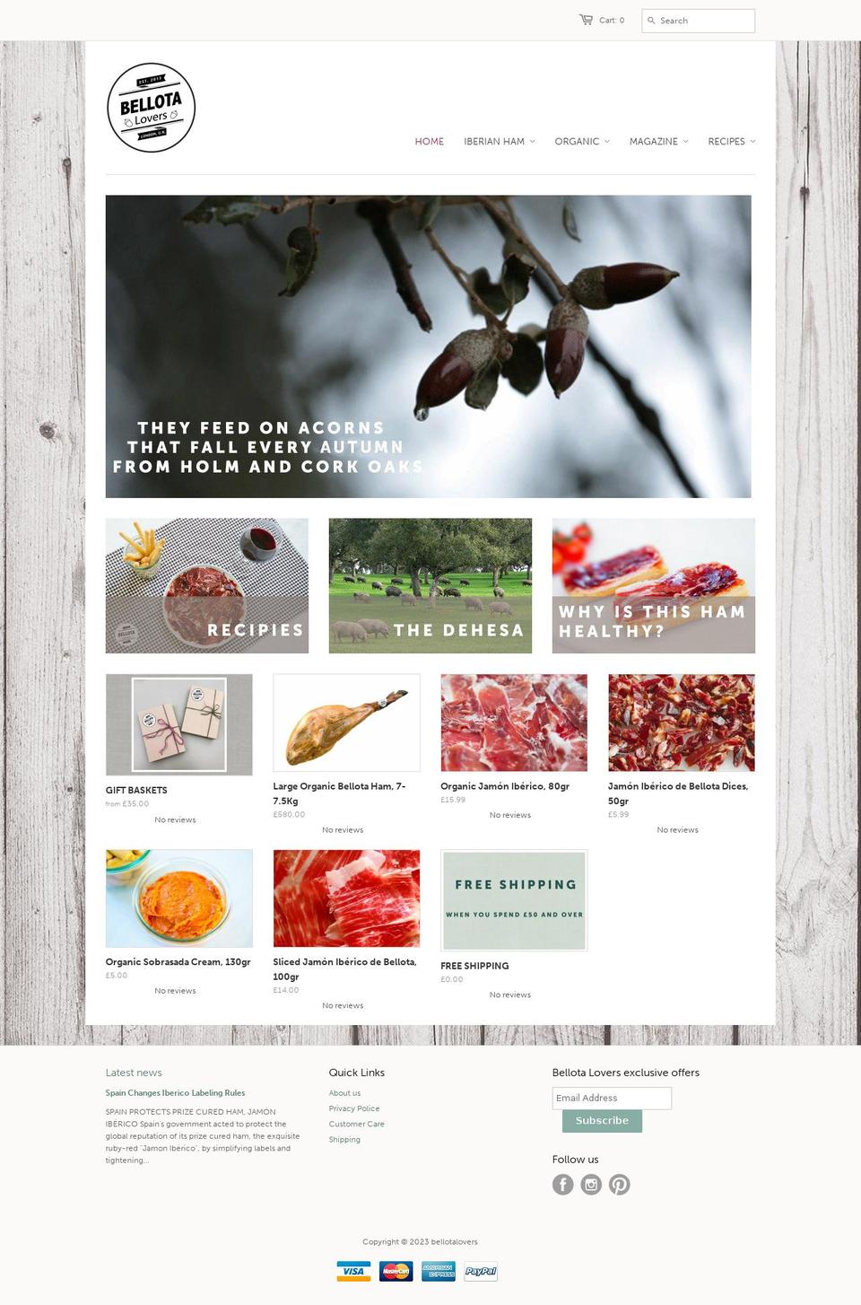 bellotalovers.com shopify website screenshot