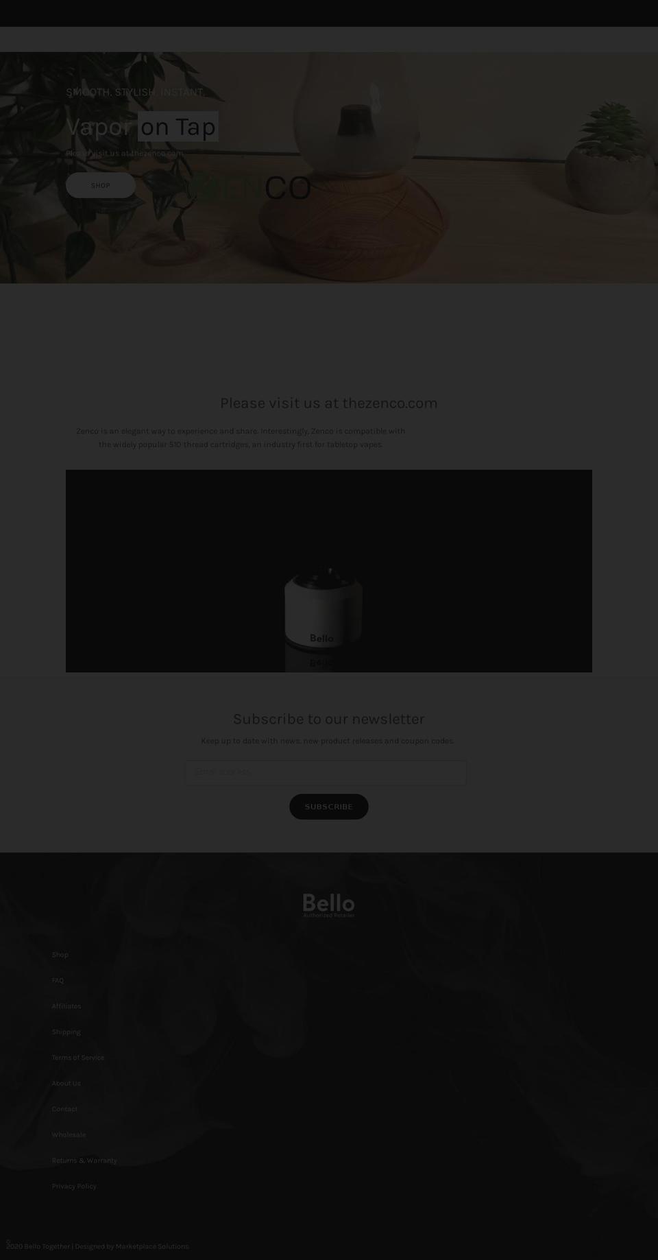 bellotap.com shopify website screenshot