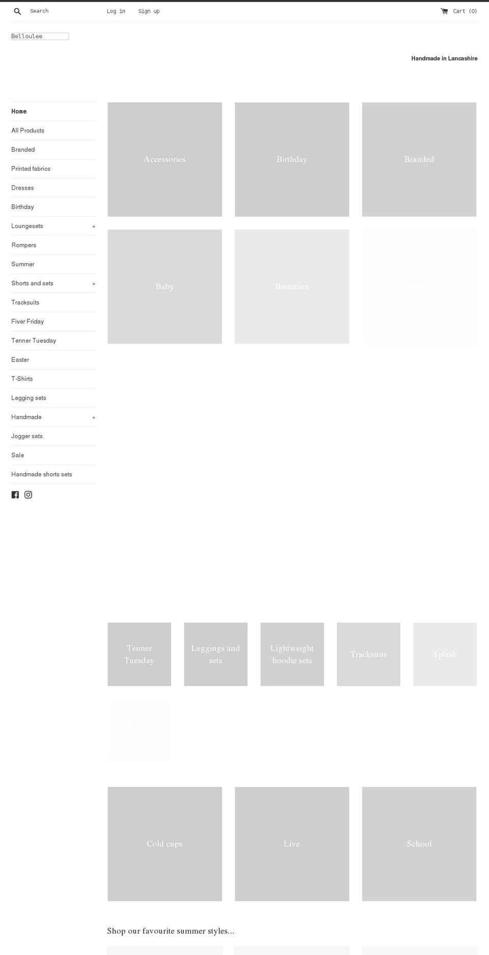 belloulee.com shopify website screenshot