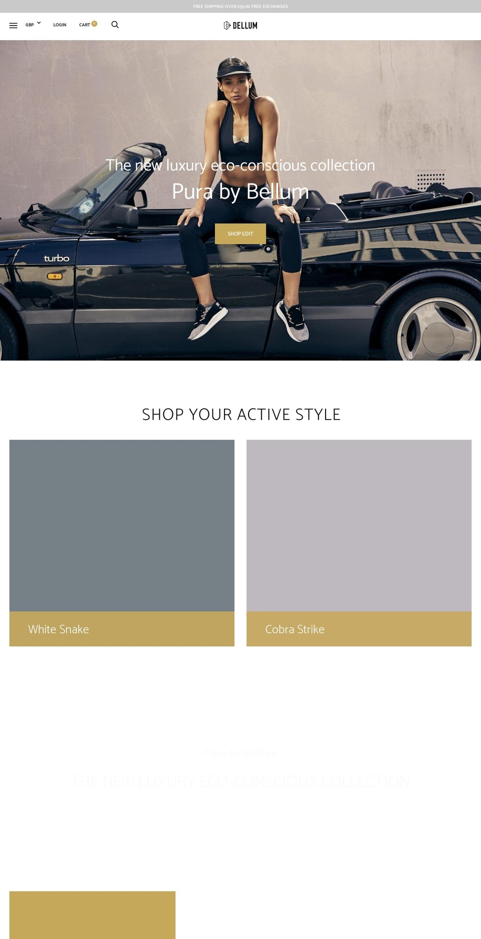bellumactive.com — Shopify storefront screenshot