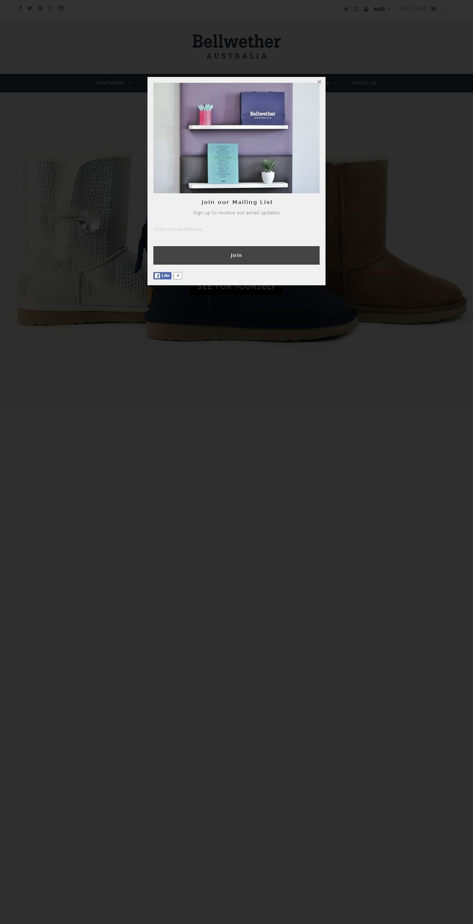 bellwetheraustralia.com shopify website screenshot